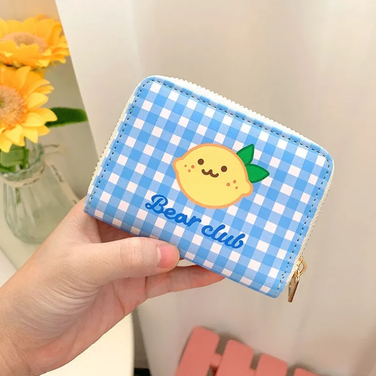 Tiny Plaid Animal Wallet