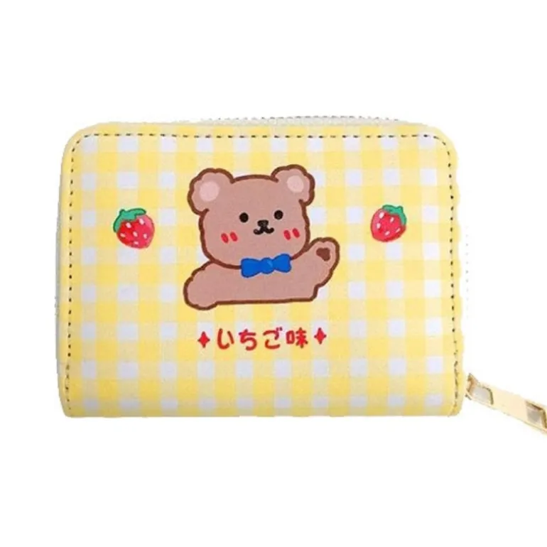 Tiny Plaid Animal Wallet