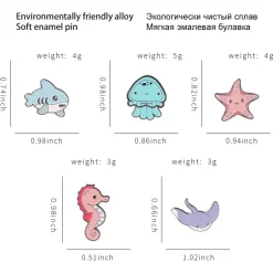 Tiny Sea Animal Pins