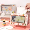 Tiny TV Tissue Box & Phone Holder