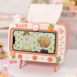 Tiny TV Tissue Box & Phone Holder