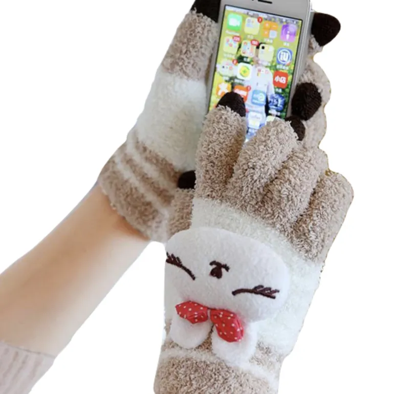 Touch Screen Kawaii Mittens