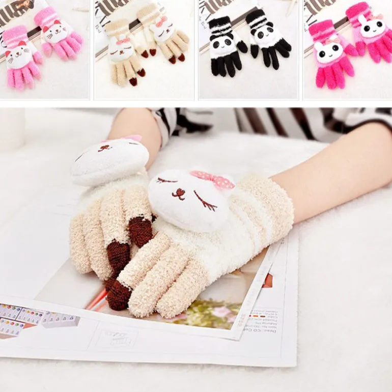 Touch Screen Kawaii Mittens
