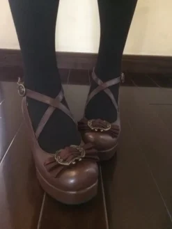 Traditional Bow Embellished Heels