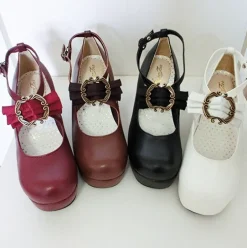 Traditional Bow Embellished Heels