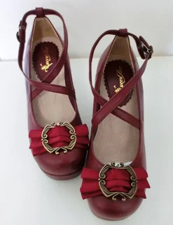 Traditional Bow Embellished Heels