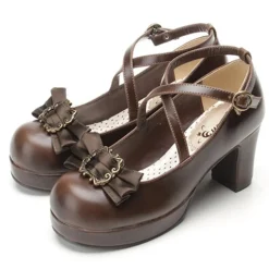 Traditional Bow Embellished Heels