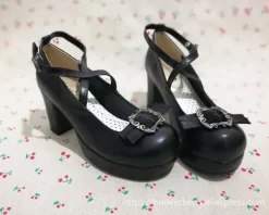 Traditional Bow Embellished Heels