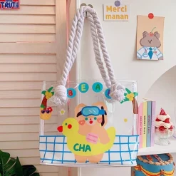 Transparent Kawaii Beach Bag