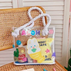 Transparent Kawaii Beach Bag