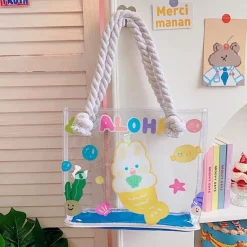 Transparent Kawaii Beach Bag