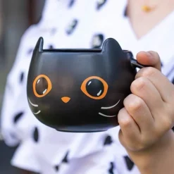 Trick or Treat Black Cat Mug