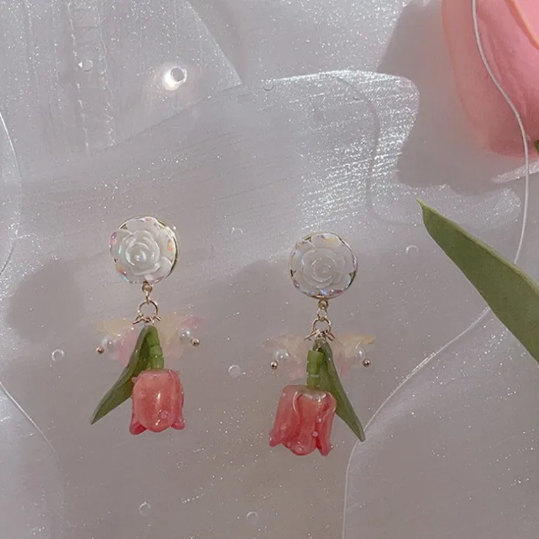 Tulip Drop Earrings
