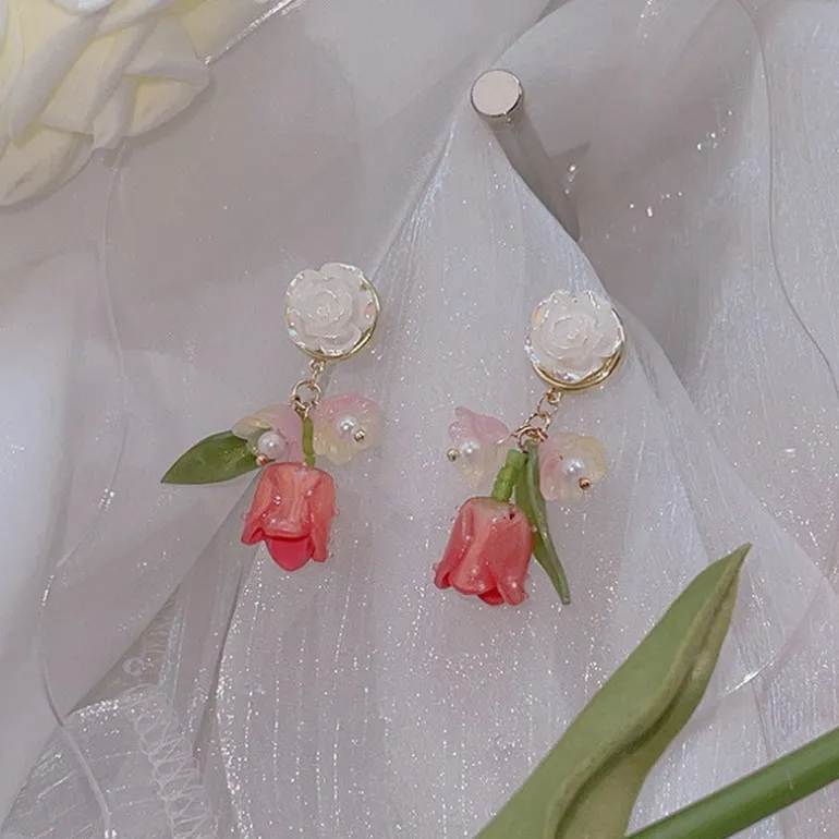 Tulip Drop Earrings