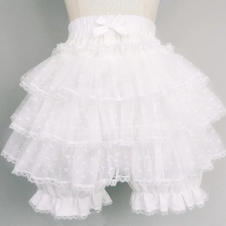 Tulle Lace Bloomer Shorts