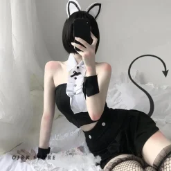 Tuxedo Maid Lingerie Set