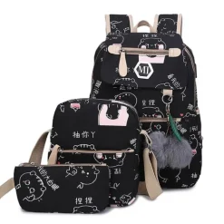 USB Charging Backpack Set