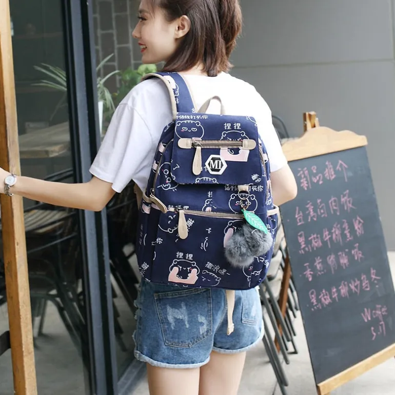 USB Charging Backpack Set