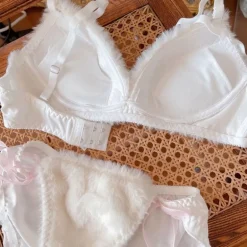 Valentine Fuzzy Bear Lingerie Set