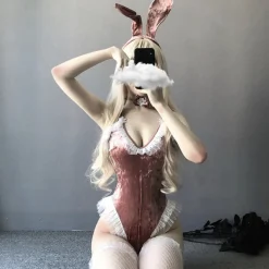 Velour Ruffled Bunny Cosplay