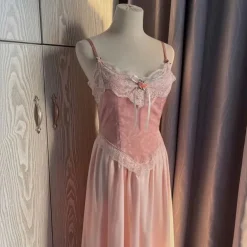 Velvet Fairycore Maxi Dress
