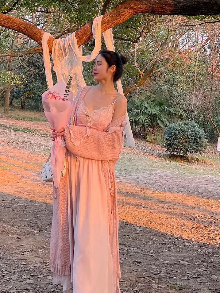 Velvet Fairycore Maxi Dress