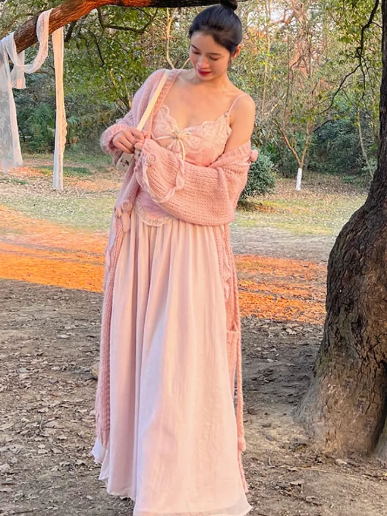 Velvet Fairycore Maxi Dress