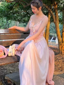 Velvet Fairycore Maxi Dress