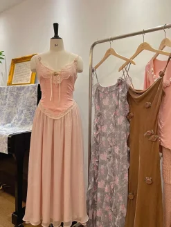 Velvet Fairycore Maxi Dress