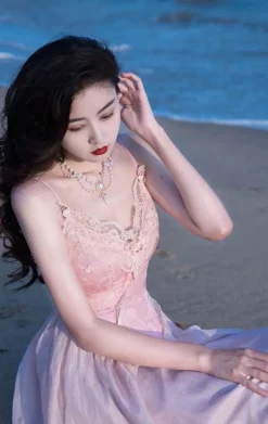 Velvet Fairycore Maxi Dress