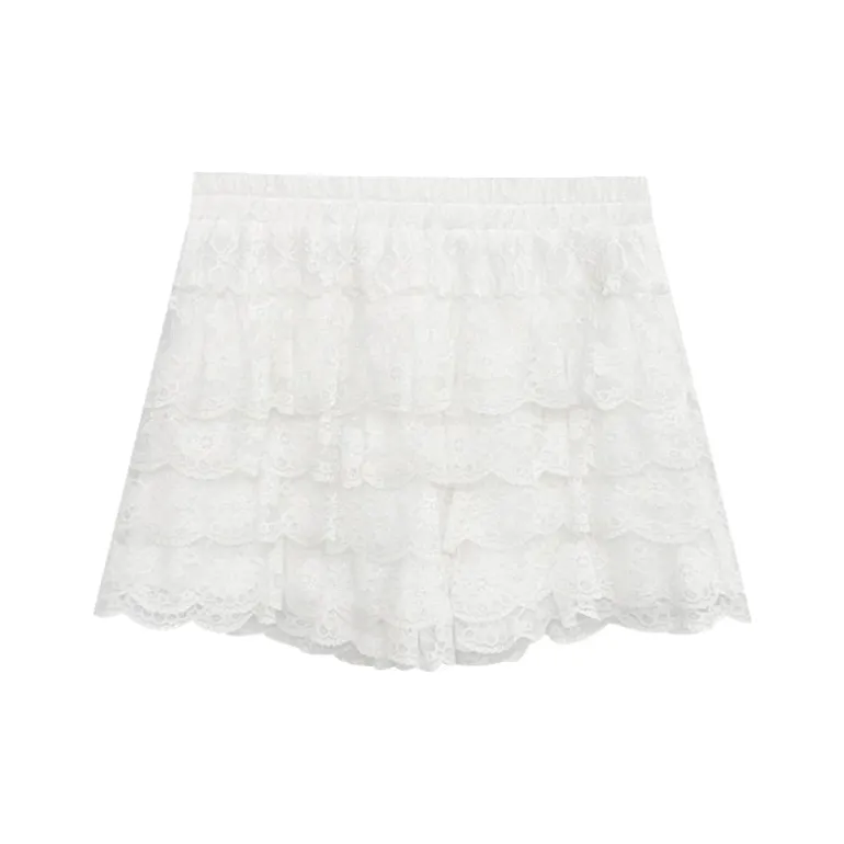 Victorian Ruffles & Lace Corset Skirt Set