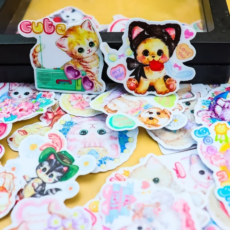 Vintage Animal Sticker Collection