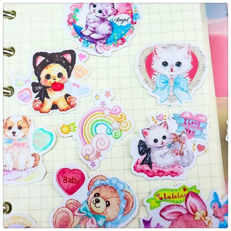 Vintage Animal Sticker Collection