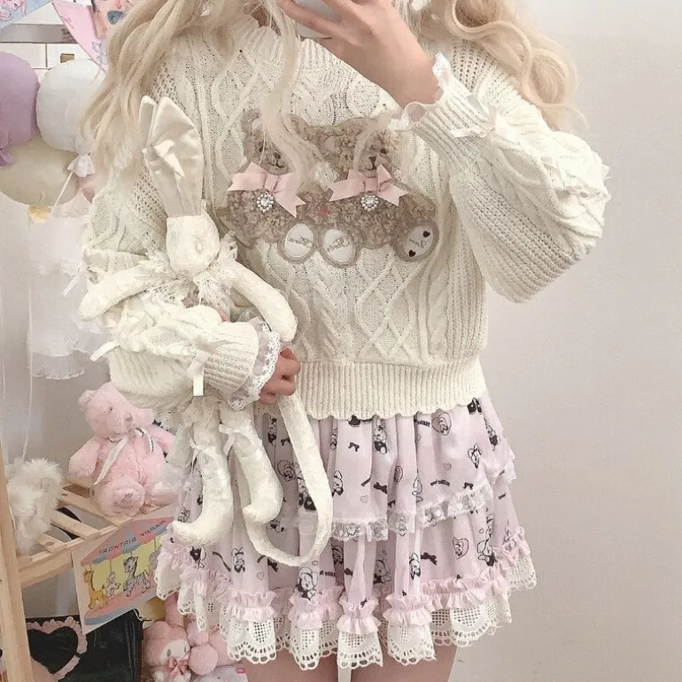 Vintage Teddy Knit Crewneck