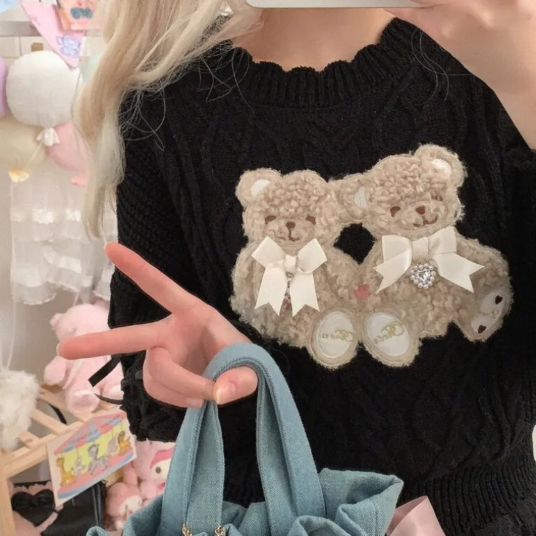 Vintage Teddy Knit Crewneck