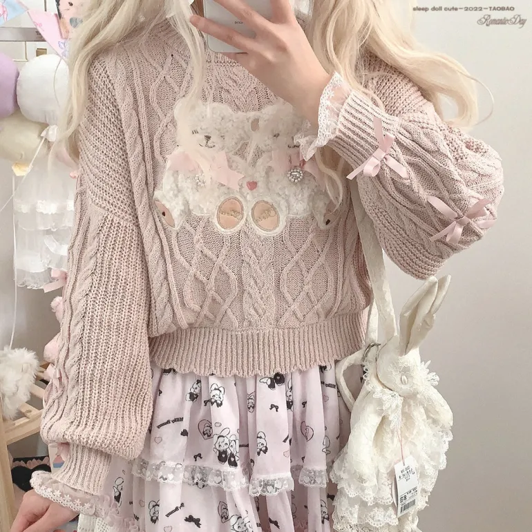 Vintage Teddy Knit Crewneck