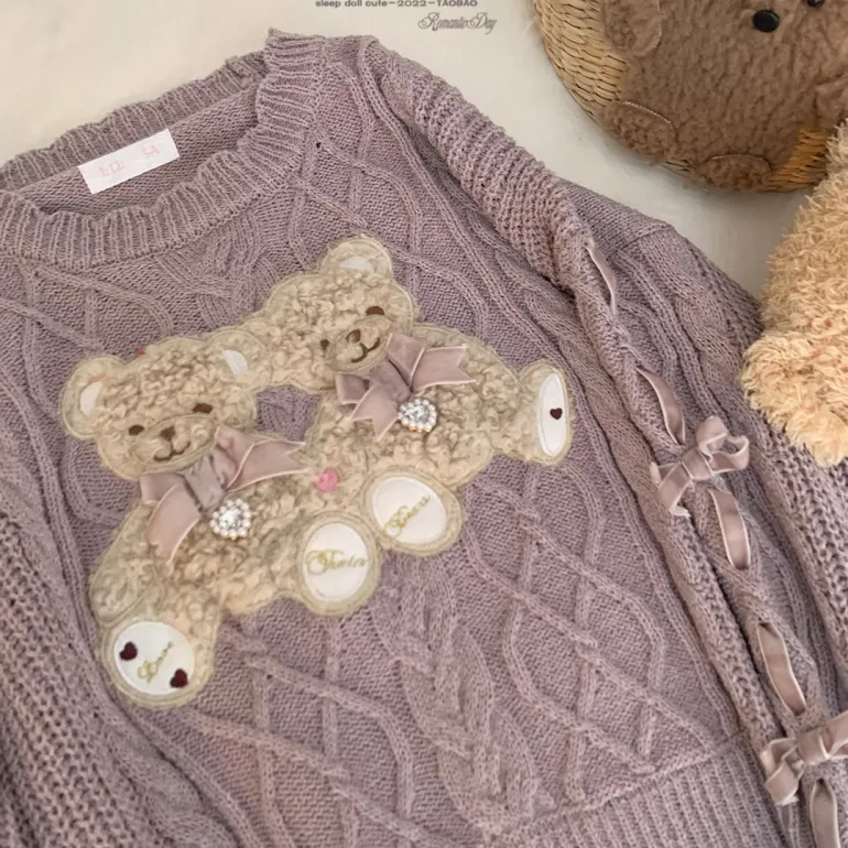 Vintage Teddy Knit Crewneck