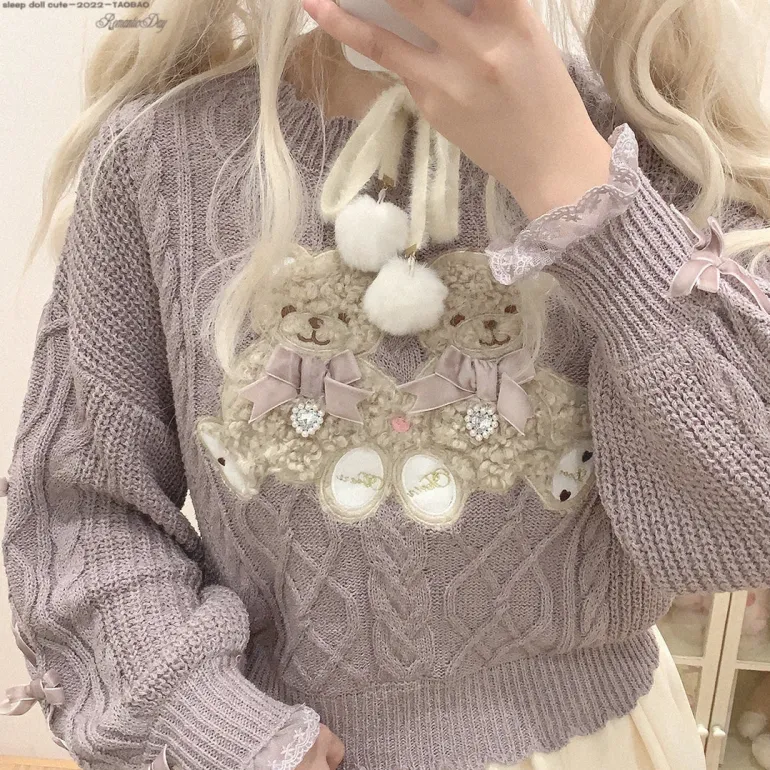 Vintage Teddy Knit Crewneck