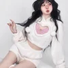 White Fuzzy Valentine Set