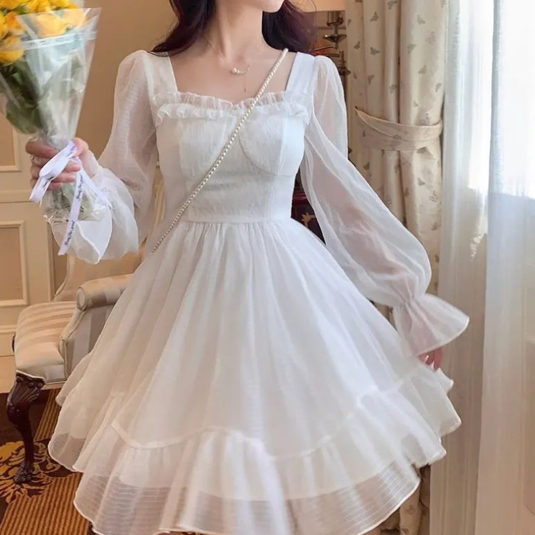 White Lace Princess Dress