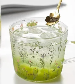 Wildflower Glass Cup
