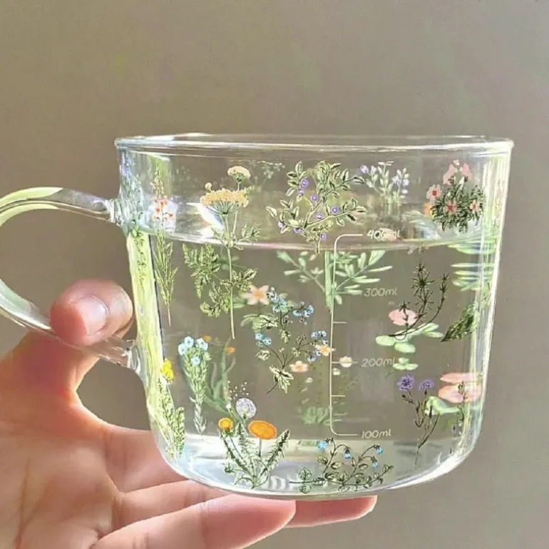 Wildflower Glass Cup
