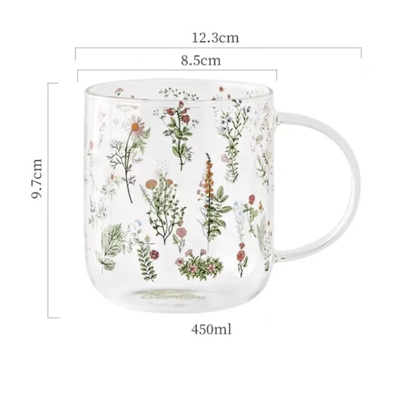 Wildflower Glass Cup