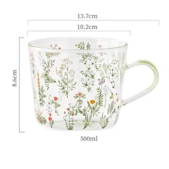 Wildflower Glass Cup