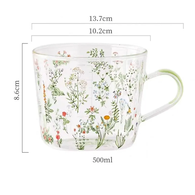Wildflower Glass Cup