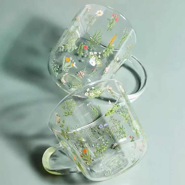 Wildflower Glass Cup