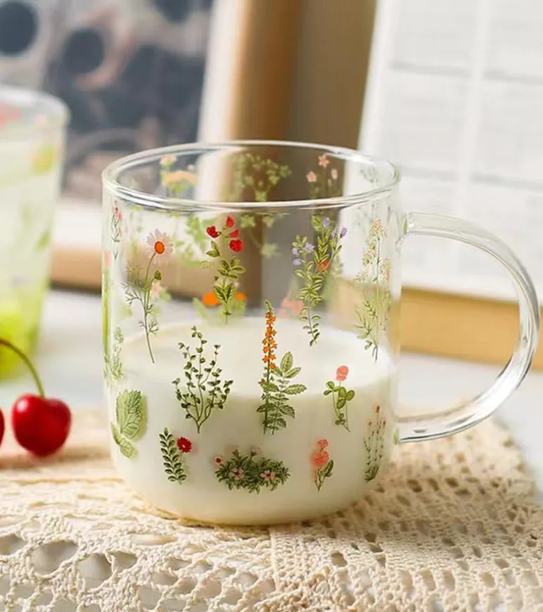 Wildflower Glass Cup