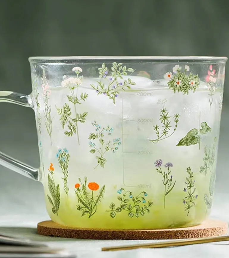 Wildflower Glass Cup