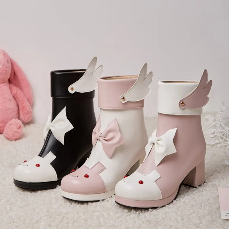 Winged Bunny Booties
