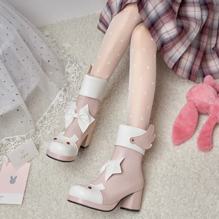 Winged Bunny Booties